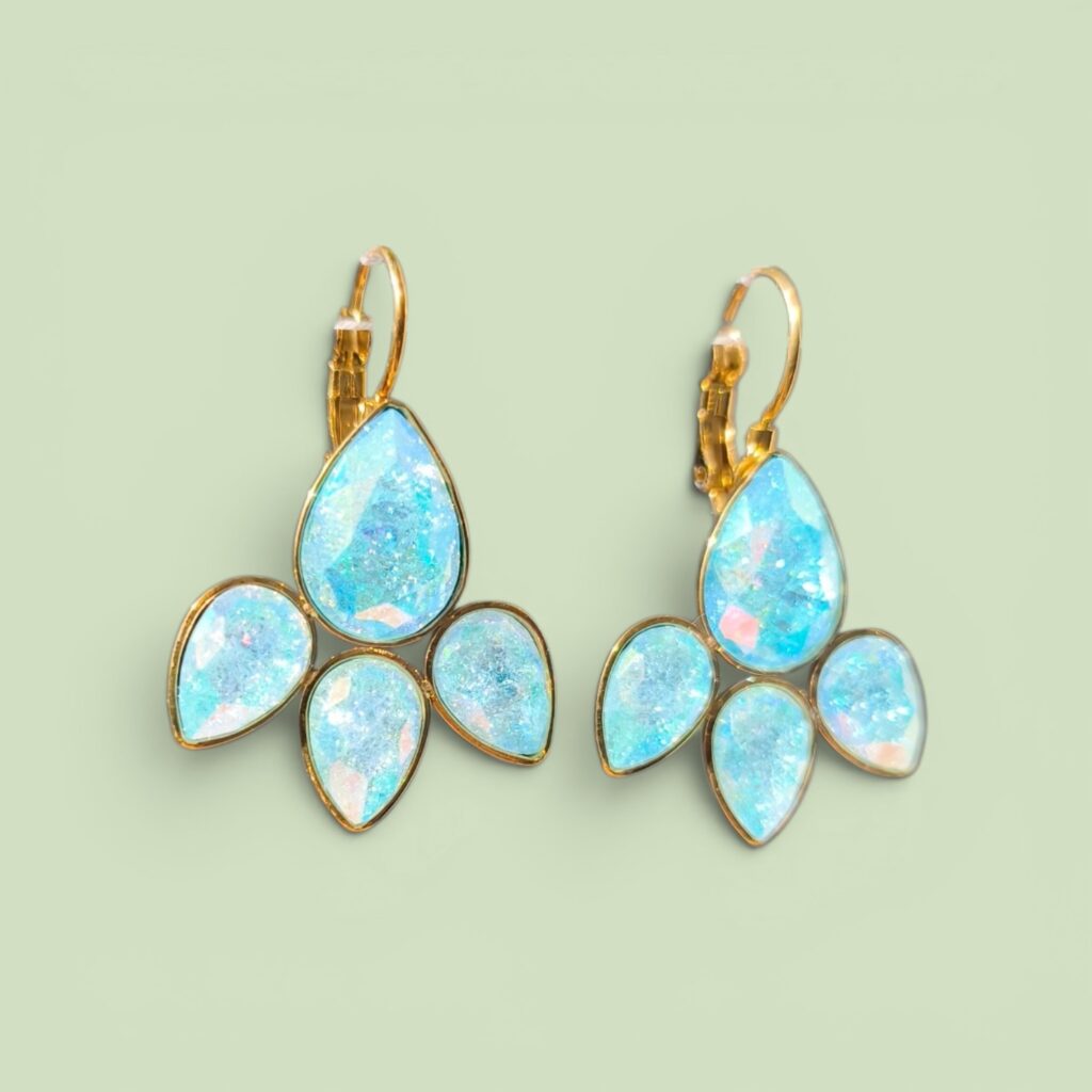 Boucle d'oreille Opaline